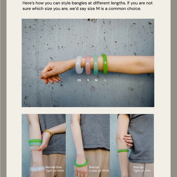 Pool Blue Jade Bangle Bracelet - Picture 6 of 12